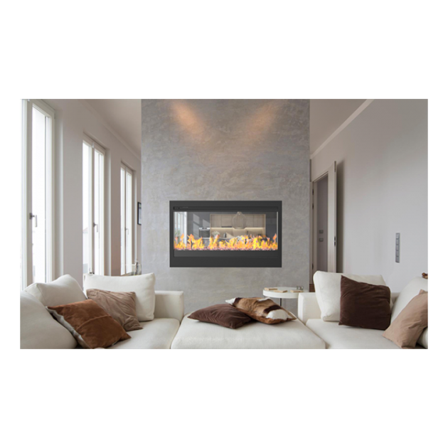 GB5-A See through Linear E-fireplace 3